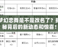 夢(mèng)幻戀舞是不是改名了？揭秘背后的新動(dòng)態(tài)和驚喜！