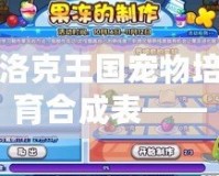 洛克王國(guó)寵物培育合成表——助你打造最強(qiáng)寵物，開(kāi)啟王國(guó)冒險(xiǎn)之旅