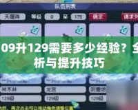 夢(mèng)幻109升129需要多少經(jīng)驗(yàn)？全面解析與提升技巧