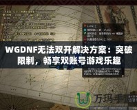 WGDNF無法雙開解決方案：突破限制，暢享雙賬號(hào)游戲樂趣