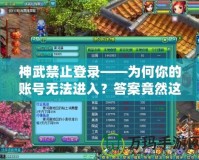 神武禁止登錄——為何你的賬號無法進(jìn)入？答案竟然這么驚人！