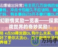 夢幻劇情獎勵一覽表——探索游戲世界的奇妙獎勵！