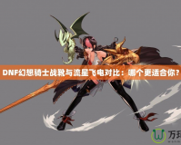 DNF幻想騎士戰(zhàn)靴與流星飛電對比：哪個更適合你？