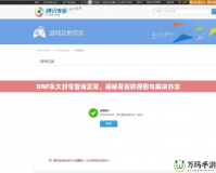 DNF永久封號(hào)查詢正常，揭秘背后的原因與解決辦法