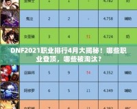 DNF2021職業(yè)排行4月大揭秘！哪些職業(yè)登頂，哪些被淘汰？