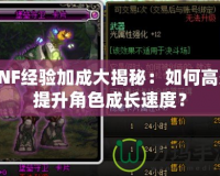 DNF經(jīng)驗(yàn)加成大揭秘：如何高效提升角色成長(zhǎng)速度？