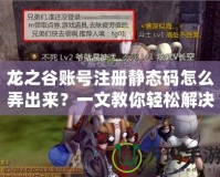 龍之谷賬號注冊靜態(tài)碼怎么弄出來？一文教你輕松解決！