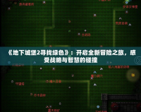 《地下城堡2尋找綠色》：開啟全新冒險之旅，感受戰(zhàn)略與智慧的碰撞