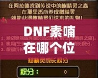 DNF素喃在哪個位置？探索素喃的隱藏地點(diǎn)與攻略技巧