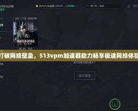 打破網(wǎng)絡(luò)壁壘，513vpm加速器助力暢享極速網(wǎng)絡(luò)體驗