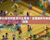夢(mèng)幻賬號(hào)修復(fù)是什么意思？全面解析與恢復(fù)指南