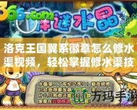 洛克王國翼系徽章怎么修水渠視頻，輕松掌握修水渠技巧！
