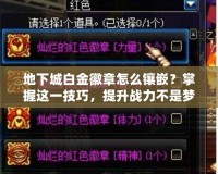 地下城白金徽章怎么鑲嵌？掌握這一技巧，提升戰(zhàn)力不是夢(mèng)！