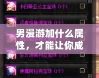 男漫游加什么屬性，才能讓你成為最強存在？