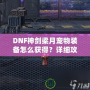 DNF神劍梁月寵物裝備怎么獲得？詳細(xì)攻略助你輕松獲取