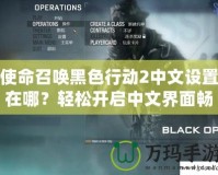 使命召喚黑色行動2中文設(shè)置在哪？輕松開啟中文界面暢享極致游戲體驗！