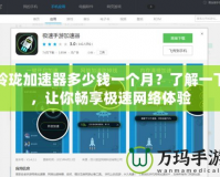 玲瓏加速器多少錢一個(gè)月？了解一下，讓你暢享極速網(wǎng)絡(luò)體驗(yàn)
