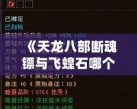 《天龍八部斷魂鏢與飛蝗石哪個(gè)好？終極對(duì)決，帶你深入了解兩大神兵利器！》