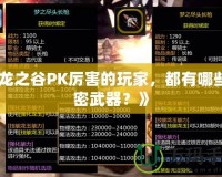 《龍之谷PK厲害的玩家，都有哪些秘密武器？》