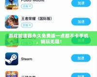 游戲加速器永久免費(fèi)版一點(diǎn)都不卡手機(jī)，暢玩無(wú)阻！