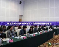 御龍?jiān)谔煺搲疉PP叫什么？玩轉(zhuǎn)游戲社區(qū)新體驗(yàn)
