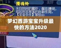 夢(mèng)幻西游寶寶升級(jí)最快的方法2020