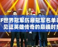 CF世界冠軍歷屆冠軍名單表，見(jiàn)證英雄傳奇的巔峰時(shí)刻