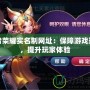王者榮耀實(shí)名制網(wǎng)址：保障游戲環(huán)境，提升玩家體驗(yàn)