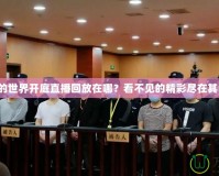 我的世界開(kāi)庭直播回放在哪？看不見(jiàn)的精彩盡在其中！