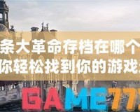 刺客信條大革命存檔在哪個(gè)文件夾？讓你輕松找到你的游戲進(jìn)度！