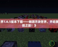 《我的世界1.6.5版本下載——暢游方塊世界，開啟屬于你的冒險之旅！》