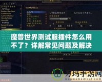 魔獸世界測試服插件怎么用不了？詳解常見問題及解決方案
