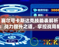 賽爾號(hào)卡斯達(dá)克技能表解析：戰(zhàn)力提升之道，掌控戰(zhàn)局制勝關(guān)鍵