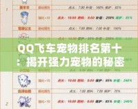 QQ飛車寵物排名第十：揭開強(qiáng)力寵物的秘密，成就極速王者