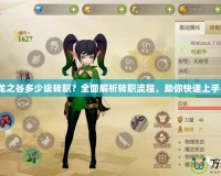 龍之谷多少級(jí)轉(zhuǎn)職？全面解析轉(zhuǎn)職流程，助你快速上手！