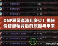 DNF導(dǎo)師套漲到多少？揭秘價(jià)格漲幅背后的原因與未來(lái)趨勢(shì)