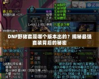 DNF野豬套是哪個版本出的？揭秘最強(qiáng)套裝背后的秘密