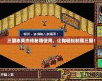 三國(guó)志英杰傳秘籍使用，讓你輕松制霸三國(guó)！