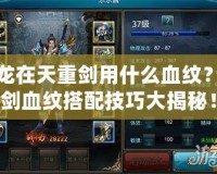 御龍在天重劍用什么血紋？重劍血紋搭配技巧大揭秘！