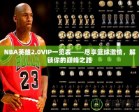 NBA英雄2.0VIP一覽表——盡享籃球激情，解鎖你的巔峰之路