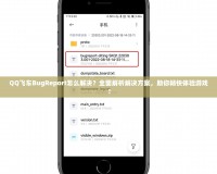 QQ飛車BugReport怎么解決？全面解析解決方案，助你暢快體驗游戲！