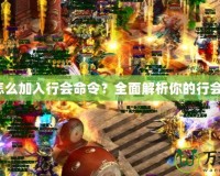 傳奇怎么加入行會(huì)命令？全面解析你的行會(huì)之路！