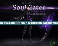 韓服龍之谷手游叫什么名字？探索韓國(guó)獨(dú)特版本的魅力與特點(diǎn)
