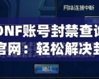 DNF賬號(hào)封禁查詢官網(wǎng)：輕松解決封號(hào)困擾，快速恢復(fù)賬號(hào)安全！