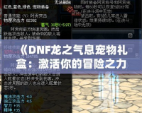 《DNF龍之氣息寵物禮盒：激活你的冒險之力，成為地下城的真正主宰》