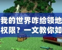 我的世界咋給領(lǐng)地權(quán)限？一文教你如何輕松管理自己的領(lǐng)地