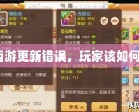 夢幻西游更新錯誤，玩家該如何應(yīng)對？
