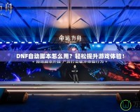 DNF自動腳本怎么用？輕松提升游戲體驗！