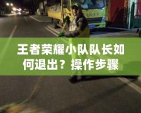 王者榮耀小隊(duì)隊(duì)長(zhǎng)如何退出？操作步驟與注意事項(xiàng)全面解析