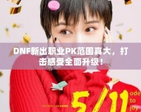 DNF新出職業(yè)PK范圍真大，打擊感受全面升級！